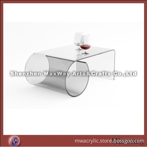 Clear Elegant Acrylic/Perspex Coffee Table with Simple Style